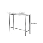 Industrial Silver Stainless Steel Bar Table