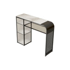 Modern White Stone Top Bar Tables with Storage