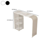 Modern White Stone Top Bar Tables with Storage