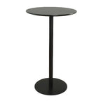 Minimalist Square Black Bar Table Metal Base for 2 Seats