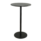 Minimalist Square Black Bar Table Metal Base for 2 Seats