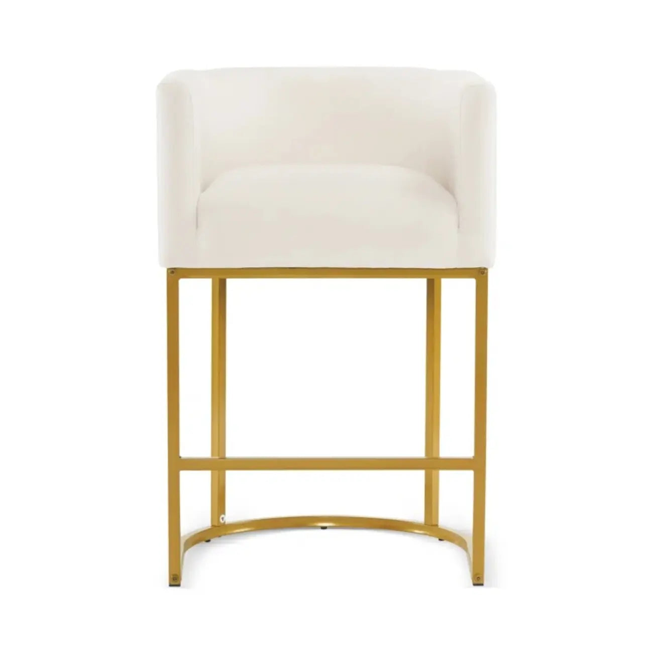 Modern Upholstered Barrel Back Counter Stools