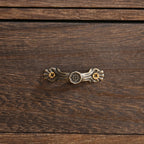 Brown Wooden Freestanding Display Cabinet for Kitchen