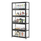 Simple Flip-up Black Clear Glass Cabinet