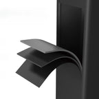 Modern Black Pine Wood Metal Bar Tables with Footrest