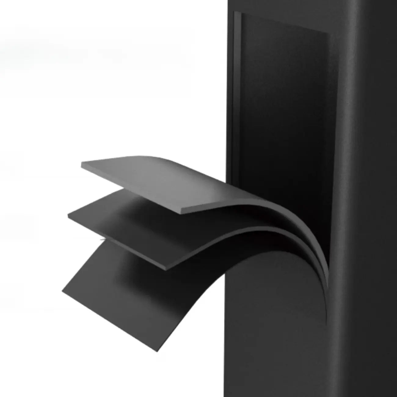 Modern Black Pine Wood Metal Bar Tables with Footrest
