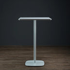 Modern Square Bar Table with Leg Support for Kitchens