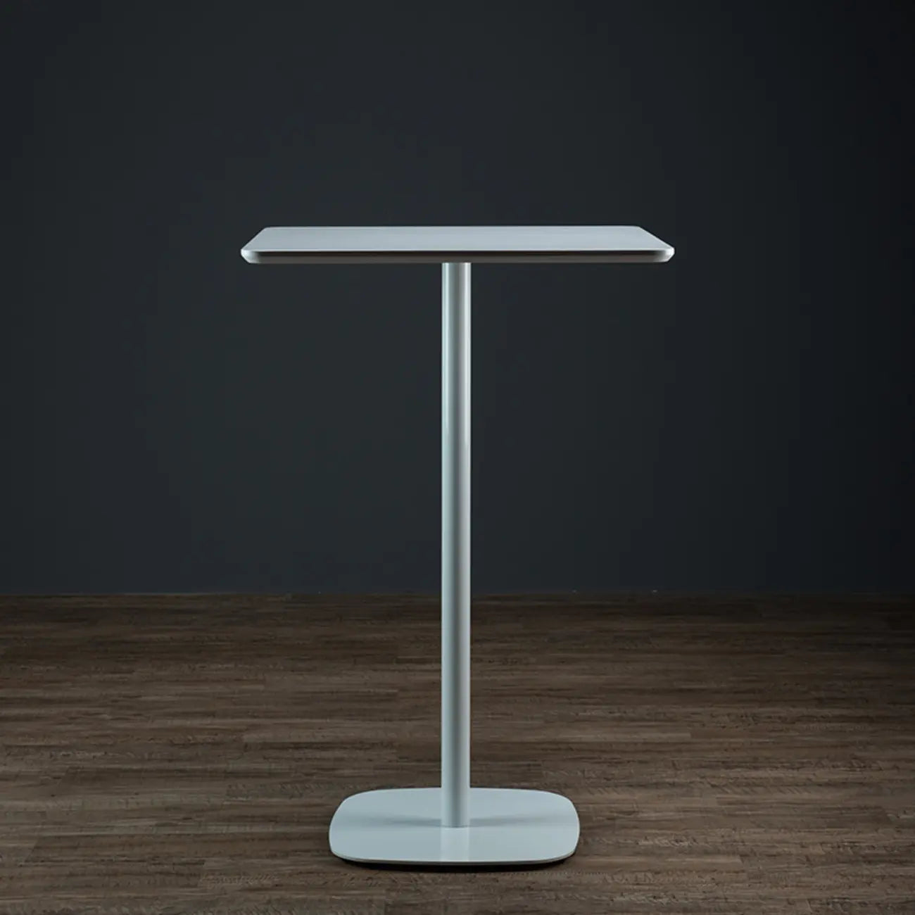 Modern Square Bar Table with Leg Support for Kitchens