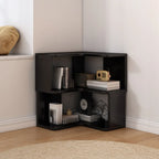 Living Room Open Back Deep Corner Wood Bookcase