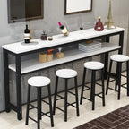 Modern Reddish Engineered Wood Bar Tables