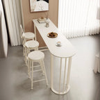 Free Form Sintered Stone White Bar Table