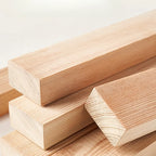 Natural Finish L-Shaped Vertical Wood Open Back Bookcase