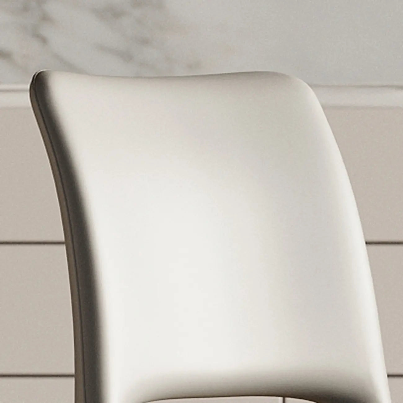 Saddle Faux Leather Counter Bar Stool High Back