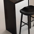 Modern Black Wooden Storage Bar Tables