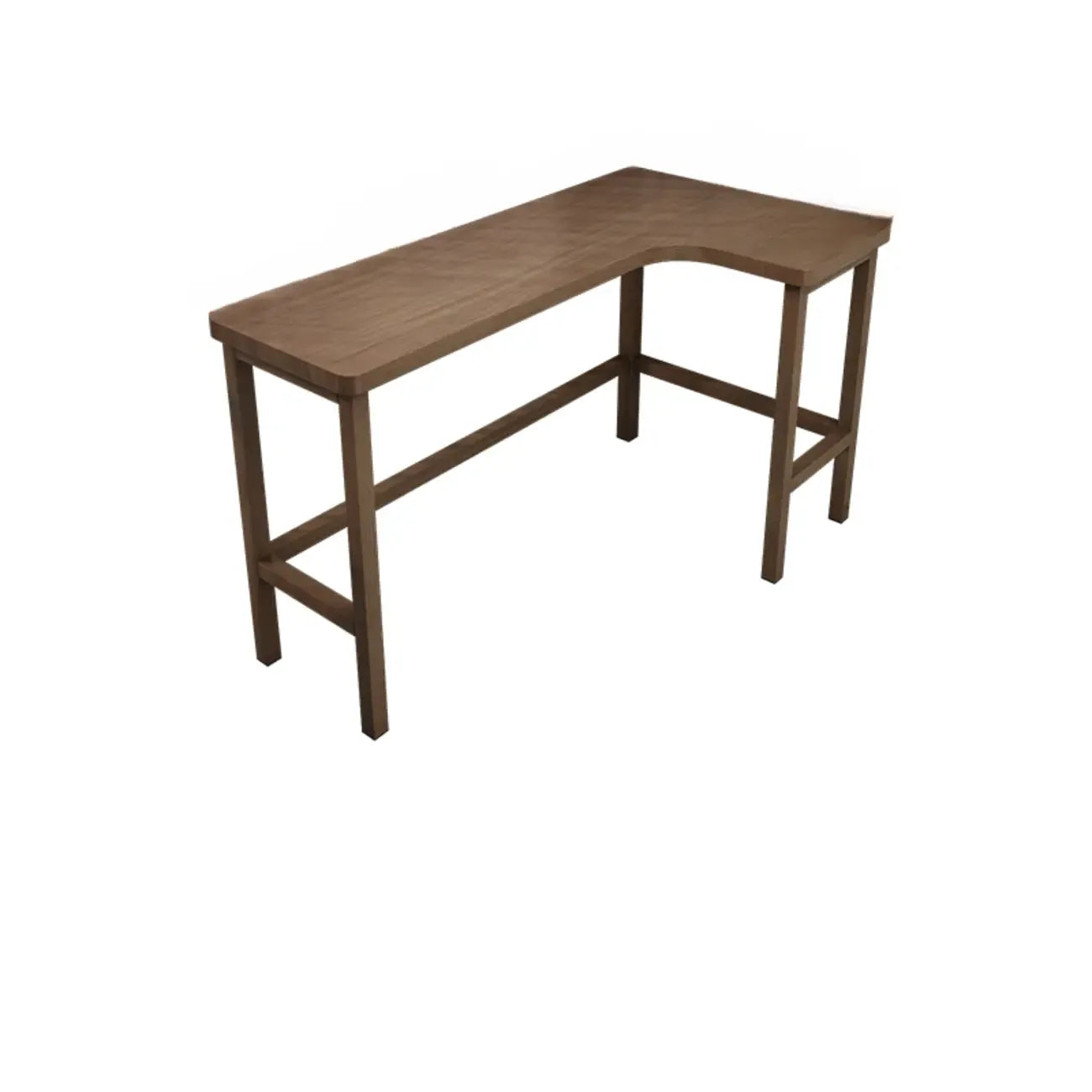 Free Form Brown Wooden Footrest Bar Tables