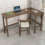 Free Form Brown Wooden Footrest Bar Tables