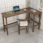 Free Form Brown Wooden Footrest Bar Tables