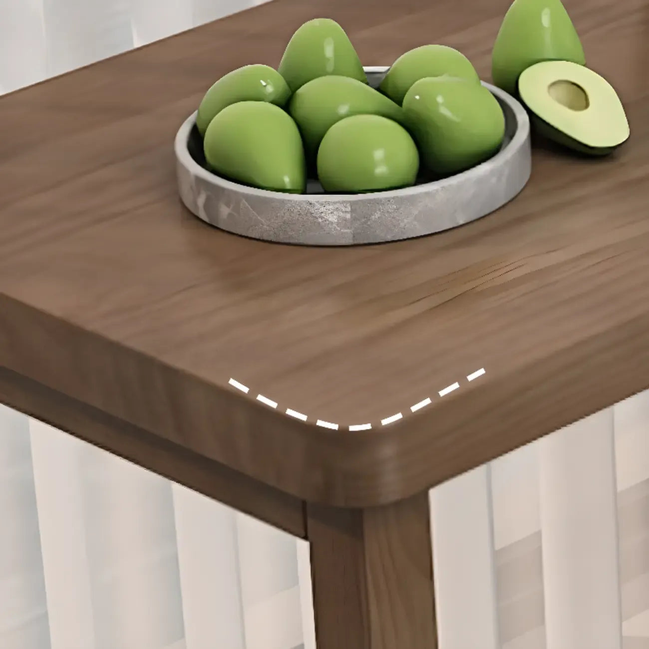 Free Form Brown Wooden Footrest Bar Tables