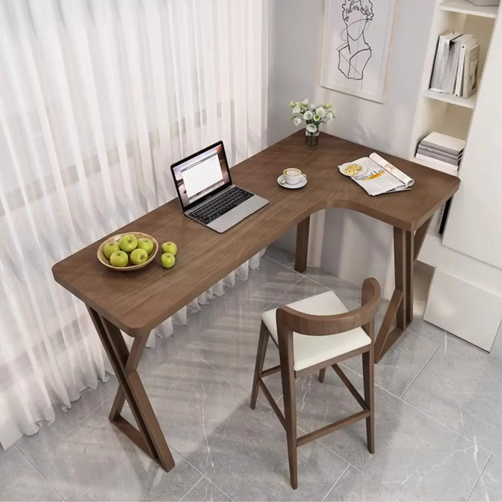 Smooth Brown Wooden Free Foam Bar Tables