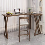 Smooth Brown Wooden Free Foam Bar Tables