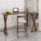 Smooth Brown Wooden Free Foam Bar Tables