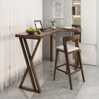 Smooth Brown Wooden Free Foam Bar Tables