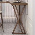 Smooth Brown Wooden Free Foam Bar Tables
