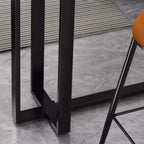 Scandinavian Slate Metal Rectangular Bar Tables