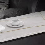 Scandinavian Slate Metal Rectangular Bar Tables