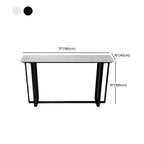 Scandinavian Slate Metal Rectangular Bar Tables