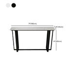 Scandinavian Slate Metal Rectangular Bar Tables