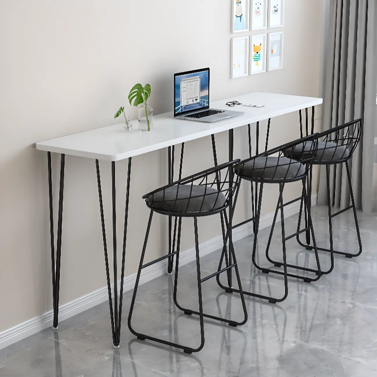 Modish Wooden Counter Height Bar Tables