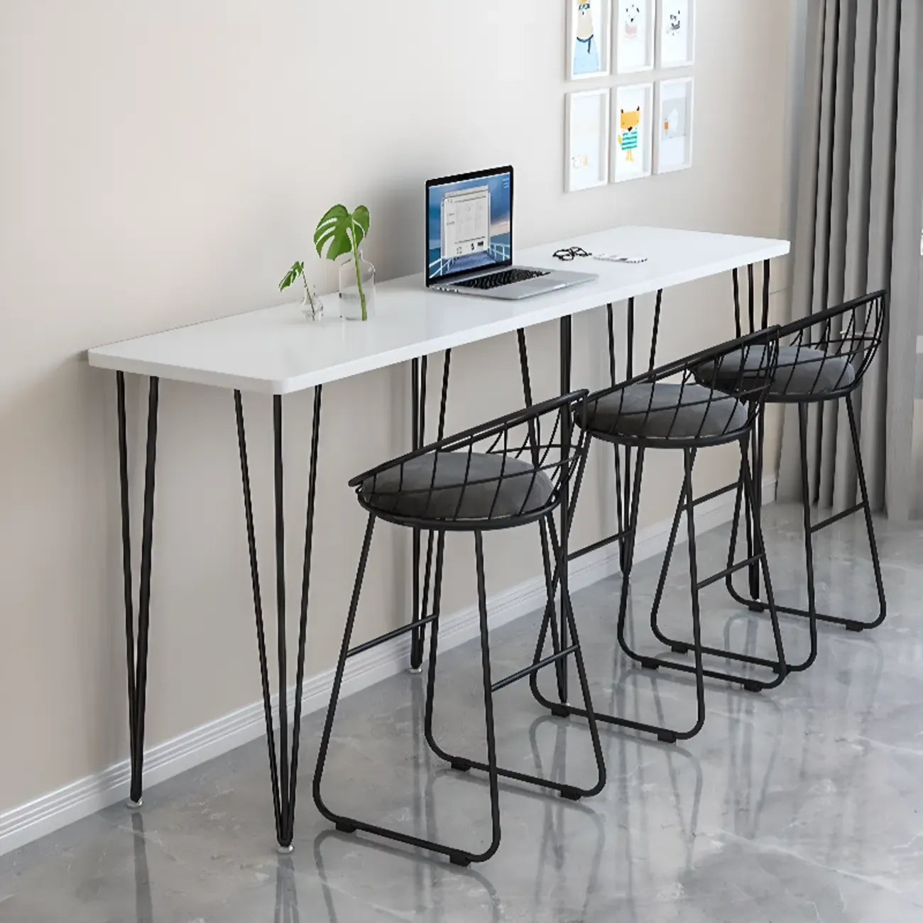 Modish Wooden Counter Height Bar Tables