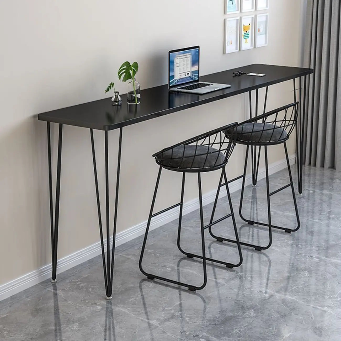 Modish Wooden Counter Height Bar Tables