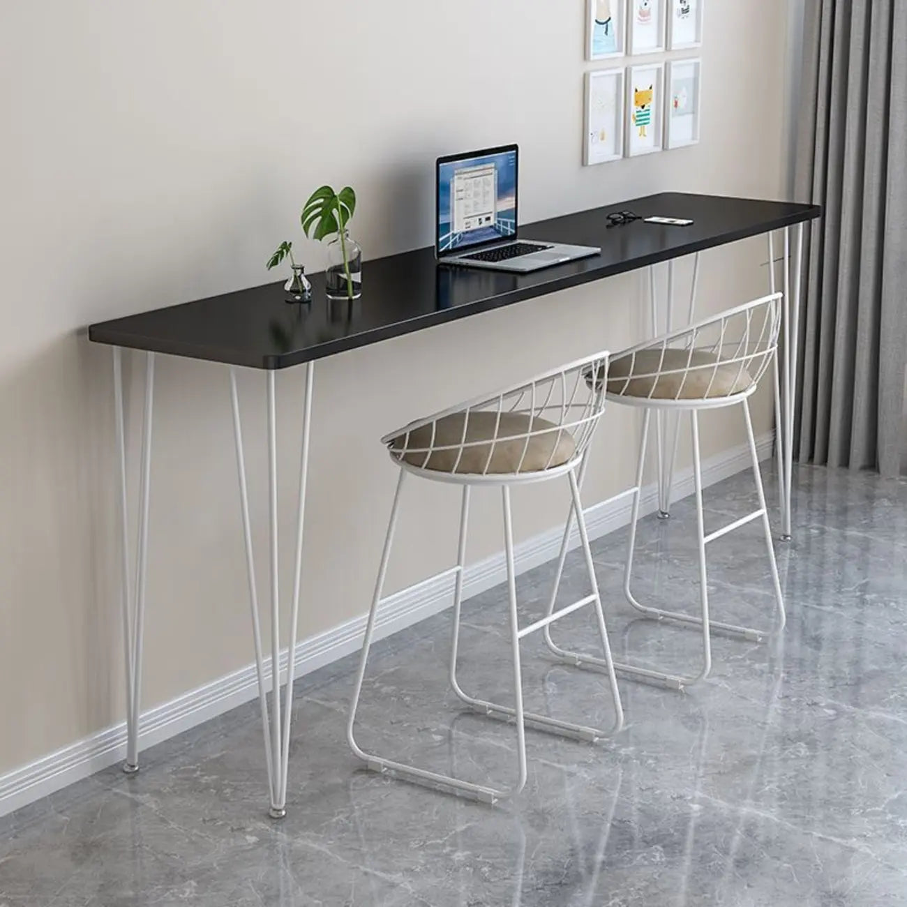 Modish Wooden Counter Height Bar Tables