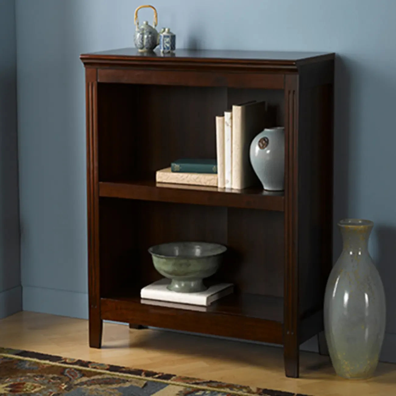 Classic Birch Wood 5-Tier Vertical Barrister Bookcase