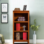 Classic Birch Wood 5-Tier Vertical Barrister Bookcase