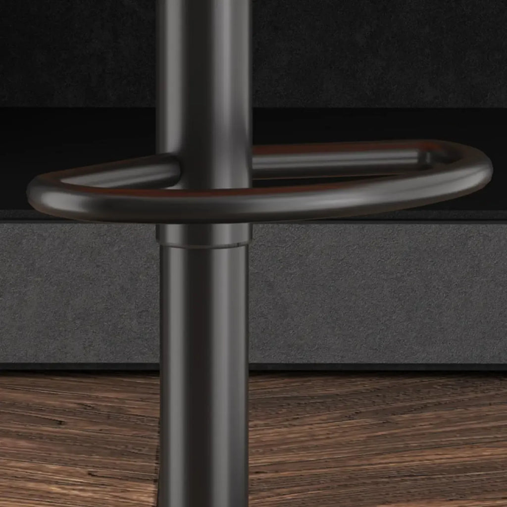 Modern Leather Swivel Adjustable Height Bar Stools