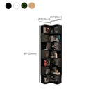 L-Shaped 6-Tier Wood Corner Display Bookcase
