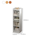 Scandinavian Oak Rectangle 5-Shelf Wood Bookcase