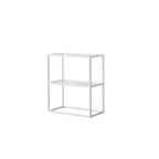 Modern Cube Open Metal Frame Black Bookcase