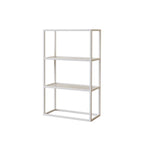 Modern Cube Open Metal Frame Black Bookcase