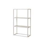 Modern Cube Open Metal Frame Black Bookcase