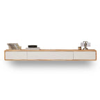 Modern Wooden Wall-mounted TV Stand for Living Room