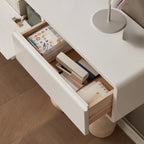 Modern Wooden Wall-mounted TV Stand for Living Room