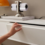 Modern Wooden Wall-mounted TV Stand for Living Room