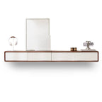 Modern Wooden Wall-mounted TV Stand for Living Room