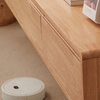 Modern Wooden Wall-mounted TV Stand for Living Room