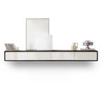 Modern Wooden Wall-mounted TV Stand for Living Room