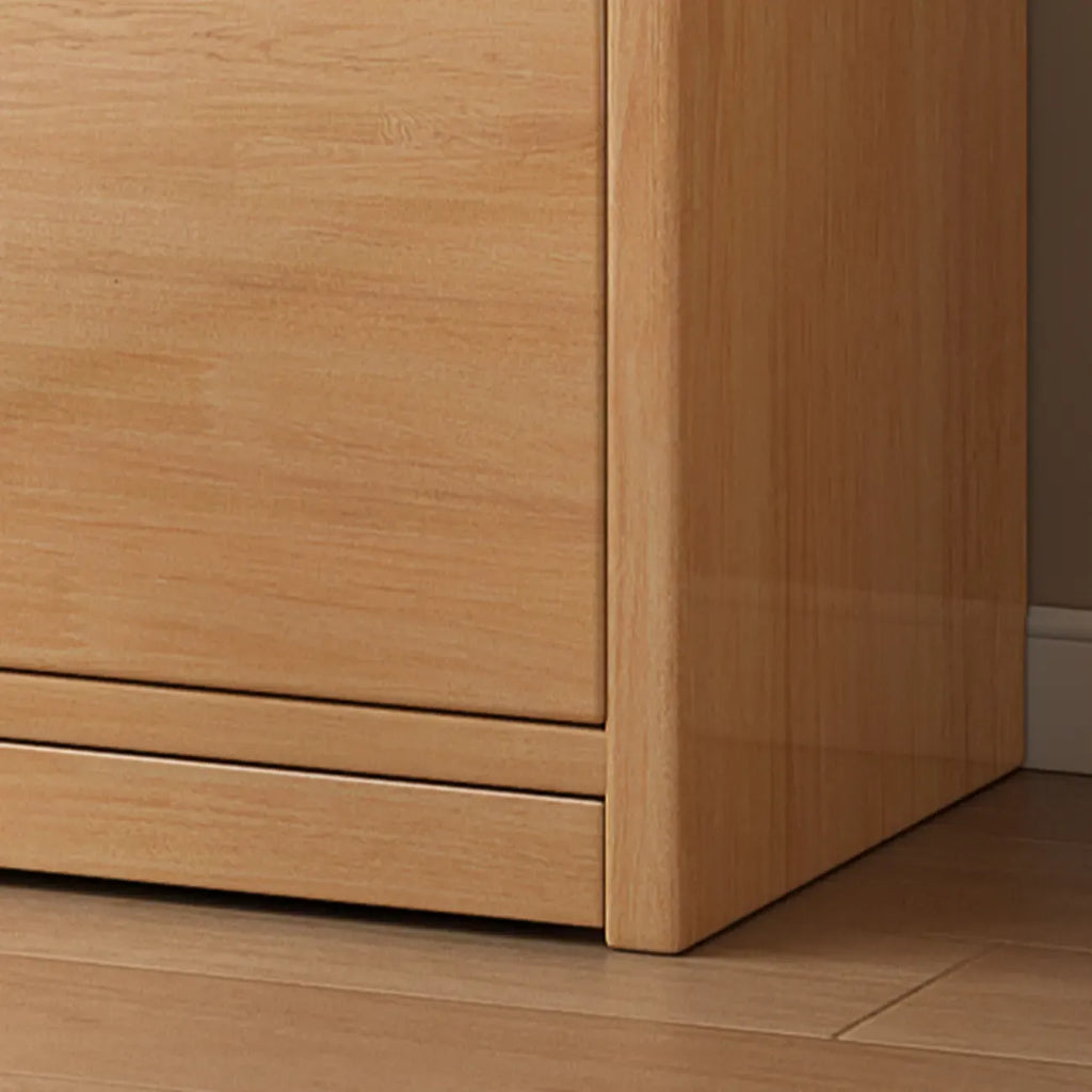 Nut-Brown Rectangle Wood 5-Shelf Storage Bookcase